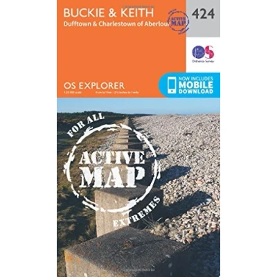 Image of Explorer Active 424 Buckie &amp; Keith Map With Digital Version