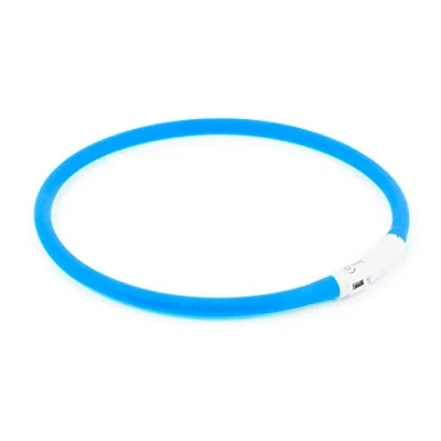 Image of Ancol USB Flashing Band for Dog 60 cm Blue