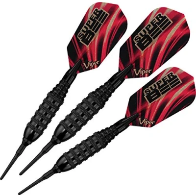 Image of Viper Super Bee Soft Tip Darts: Black Coated Brass, 16 Grams