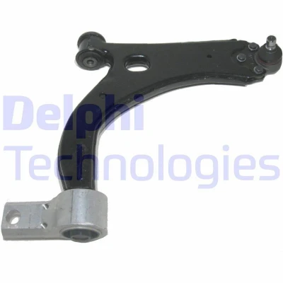 Image of DD3234300, DD3234350 Suspension Arm DELPHI TC1160 with ball joint Right, Lower Trailing Sheet Steel FORD: FIESTA 5, Fusion Estate