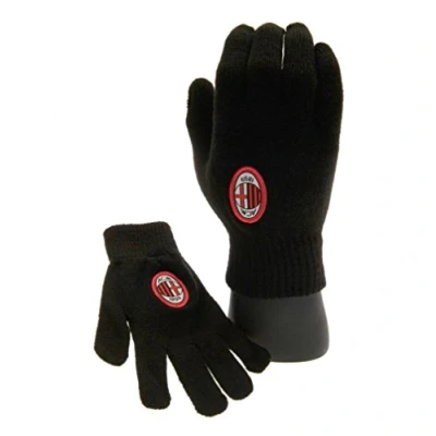 Image of AC Milan Official Knitted Gloves Multi Colour