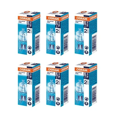 Image of Halogen Halopin Light Bulb Dimmable Clear G9 230V 48 Watt = 60 2 Pin Base Replacement Capsule Bulbs 2800K Warmwhite