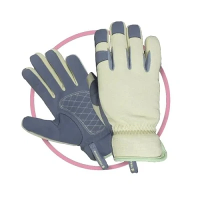 Image of Clip Gloves Ladies Capability Stylish Medium Duty Gardening Keep Hands Dry Size: