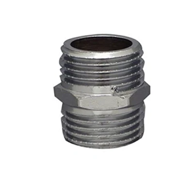 Image of CORNAT TEC386601 Double Nipple Brass Chrome, Gray, 1/2 Zoll