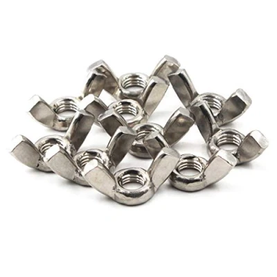 Image of M6(1/4&quot;)304 Stainless Steel Butterfly Wing Nut Set,Hand Twist Tighten Hardware Fasteners Parts(20PCS)