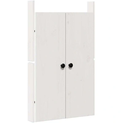 Image of vidaXL Outdoor Kitchen Doors White 50x9x82 cm Solid Wood Pine