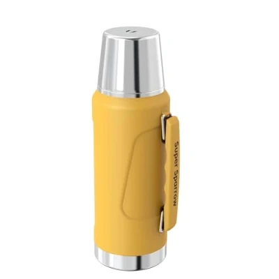 Image of Super Sparrow Stainless Steel Water Bottle 1500ml Wide Mouth Vacuum Insulated Flask BPA Free ThermosBottle Leakproof Lid Doubles as Cup