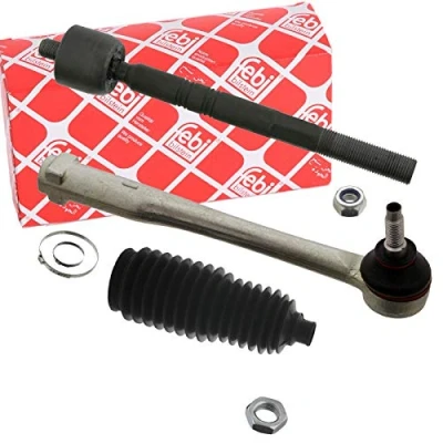 Image of 1628950380, 1628950380S2, 3812E8, 3812E8S2, 381767 Tie Rod FEBI BILSTEIN 39034 Front Axle Right with clamps, steering bellow PEUGEOT: 207 CC