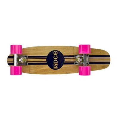 Image of Complete 55cm Maple Wooden Retro 22 Mini Cruiser Board by Ridge Skateboards