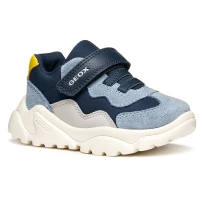 Image of Geox Baby CIUFCIUF BOY B Sneaker, Navy/Dk Sky, 5 UK Child