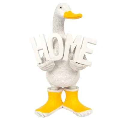 Image of The Leonardo Collection Quackers Duck Home Figurine For &amp; Office Decor Ornaments Gift Women Men Beautiful Indoor Outdoor Living Room