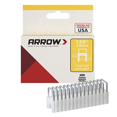 Image of Arrow A591168 Staples, Silver, x 1/4 inch / 6 mm