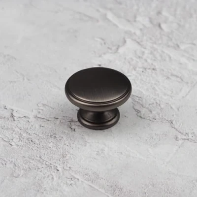 Image of Handle &amp; Home 32mm Gunmetal Cabinet Knob Dark Grey Cupboard Door Drawer Pull Wardrobe Furniture Replacement