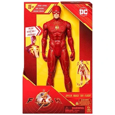 Image of DC Comics, Speed Force The Flash 30.5 cm Action Figure, Lights and 15+ Sounds, Movie Collectible, Kids’ Toys for Boys Girls Aged 4 up