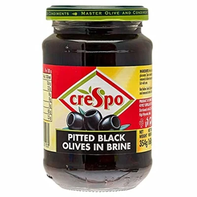 Image of Crespo Pitted Black Olives 354g Pack of 2