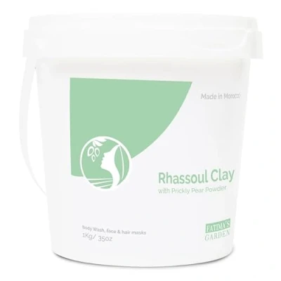Image of Fatima&#039;s Garden Rhassoul with Prickly Pear Hydrating Face &amp; Hair Mask, 1Kg