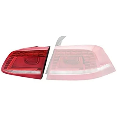 Image of 3AE945308C, 3AE945308D Rear light HELLA 2SB 010 745 061 Right Inner Section LED 12V red, white with bulb holder