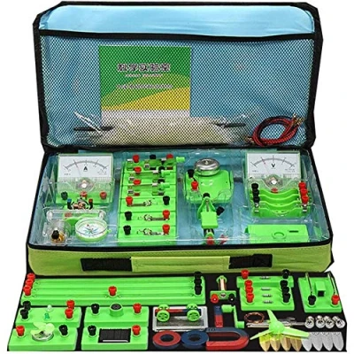 Image of Pevfeciy STEM Physics electric Circuit Learning Starter Kit Science Lab Basic Electricity Magnetism Experiment Education Kits Set circuits for kids,STEM
