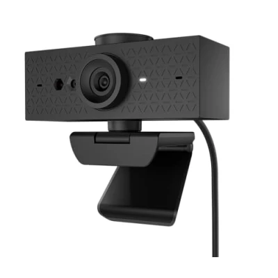 Image of HP PC 620 Webcam FHD 1080p, Automatic Focus, Digital Zoom, 360 Rotation, Adjustable Field of View, Color and Background Correction, Zoom Compatible, Privacy Cover, Black