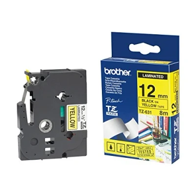 Image of Brother Black, Transparent Roll (1.2cm X 7.7m) 1 Pcs. Printer Tape For P Touch Pt 15, 20, 2000, 3000, 500, 5000, 6, 8,
