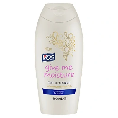 Image of VO5 Give Me Moisture, Hydrating And Moisturising Daily Conditioner For Men Women, Professional Deep Cleansing All Hair Types Colours, Single Pack (400 ml)