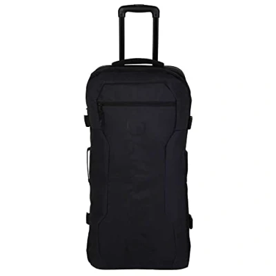Image of Dare2b Verto 90L Wheeled Reinforced Base Side Compression Straps Robust Wheels Bag Rucksacks Black, Sgl