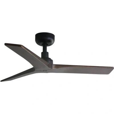 Image of Klim Small Black, Walnut DC Ceiling Fan 6 Speed