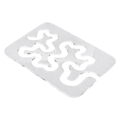 Image of LUOFANG Free Motion Quilting Templates Transparent Acrylic Ruler for Simple Meander and Designs