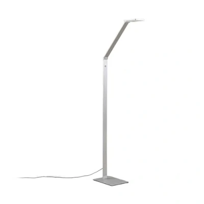 Image of Lucande LED Floor Lamp Resi dimmable (Modern) in Silver Made of Aluminium for e.g. Office &amp; Workroom (1 Light Source,) from Standard