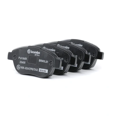 Image of BS33501012 brake pad set BREMBO P 61 068X excl. wear warning contact with caliper screws without accessories PEUGEOT: 207 Hatchback