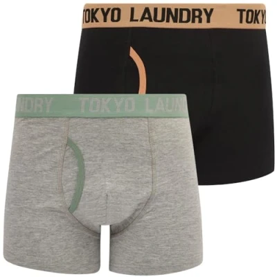 Image of Tokyo Laundry Men&#039;s Abbots 2 Pack Boxer Shorts