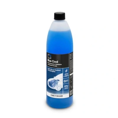 Image of ERRECOM Blue Cool, Coolant and Antifreeze 10C/+103C, Formulation with Nap Free inhibitor package, G11, Ready to Use, 1 Litre