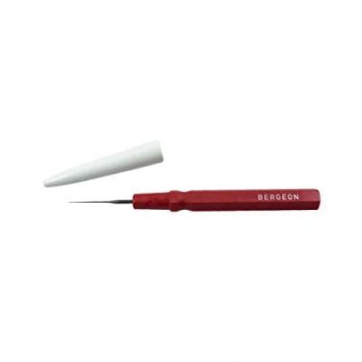 Image of BERGEON 30102 AR Small red Oiler fine tip Tool for Watchmakers 0.15 mm
