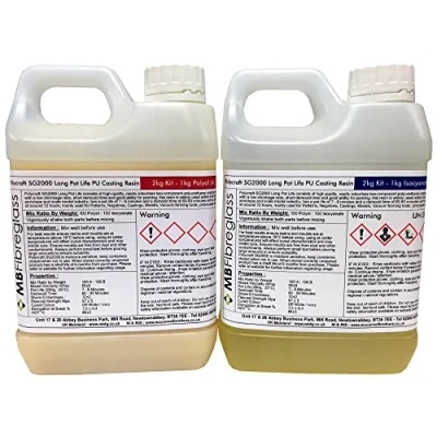 Image of Polycraft SG2000 L Paintable Long Pot Life Polyurethane Liquid Plastic Casting Resin 2kg