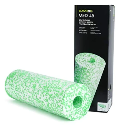 Image of Blackroll Med 45 Foam Roller White/Green for Home Training &amp; Massage, Ideal Recovery and Flexibility