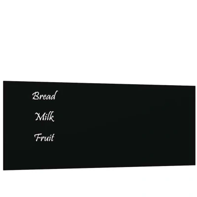 Image of vidaXL Wall mounted Magnetic Board Black 50x20 cm Tempered Glass