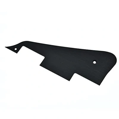 Image of KAISH Metal Aluminum Anodized Modern Style LP Guitar Pickguard Scratch Plate for Epiphone Les Paul Black