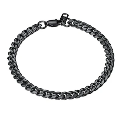 Image of PROSTEEL Male Bracelet Black 316L Stainless Steel Men Hand Chain Punk Rock Jewelry