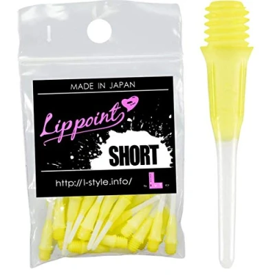 Image of L Style Short Two Tone Color Lippoint Bag of Dart Tips Extra Strong and Durable Yellow