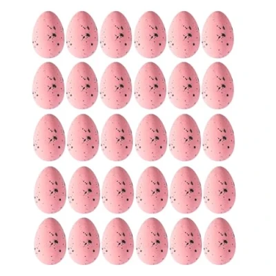 Image of Widdle Gifts Easter Decorated Eggs, Great for Egg Hunts, Arts and Crafts 30 Pack 4cm Speckled Eggs (Pink)