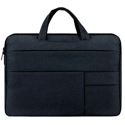 Image of Laptop Sleeve 15 Inch Shoulder Bag Padded Nylon Shockproof Waterproof Briefcase for MacBook,Blue