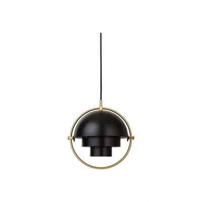 Image of GUBI Multi Lite pendant light, Ø 27 cm, brass/black