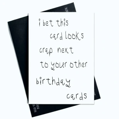 Image of Peachy Antics Funny Birthday Card For Her I Bet This Looks Friends, Family, Work Colleagues Joke Novelty SP173