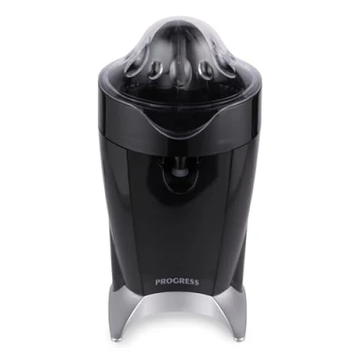 Image of Progress EK5882 Cone To Cup Citrus Juicer Includes Small &amp; Large Interchangeable Juicing Cones, Straight Glass Serving, Multidirectional Rotation For More Juice, Built In Anti Drip Spout, 60W