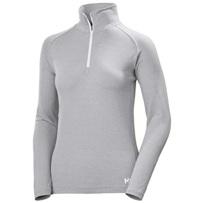 Image of Helly Hansen W Verglas 1/2 Zip Midlayer Womens Grey Fog Melange XL