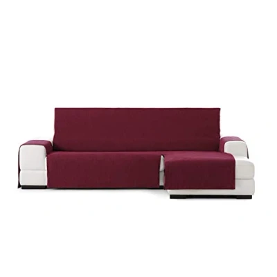 Image of Eysa Rabat practica chaise longue cover 240cm., color 08/bordeaux, right frontal view