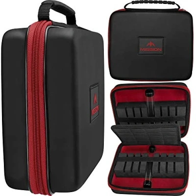 Image of Mission Darts W225 Freedom Premium Case with EVA Material, BlackRed, Luxor