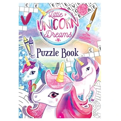 Image of HENBRANDT 1 x MINI Unicorn Fun Children&#039;s Kids Activity Colouring Puzzle Book