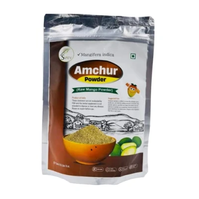 Image of SVATV Amchur Powder (amchoor) Dried Mango for tangy flavour No Preservatives Natural Seasoning 227g, 8oz, Half Pound