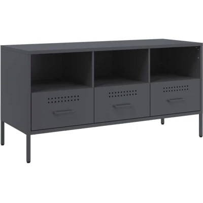 Image of vidaXL TV Cabinet Anthracite 100.5x39x50.5 cm Steel